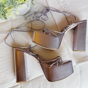 Gianni Bini Rixey Purple Platform Heels